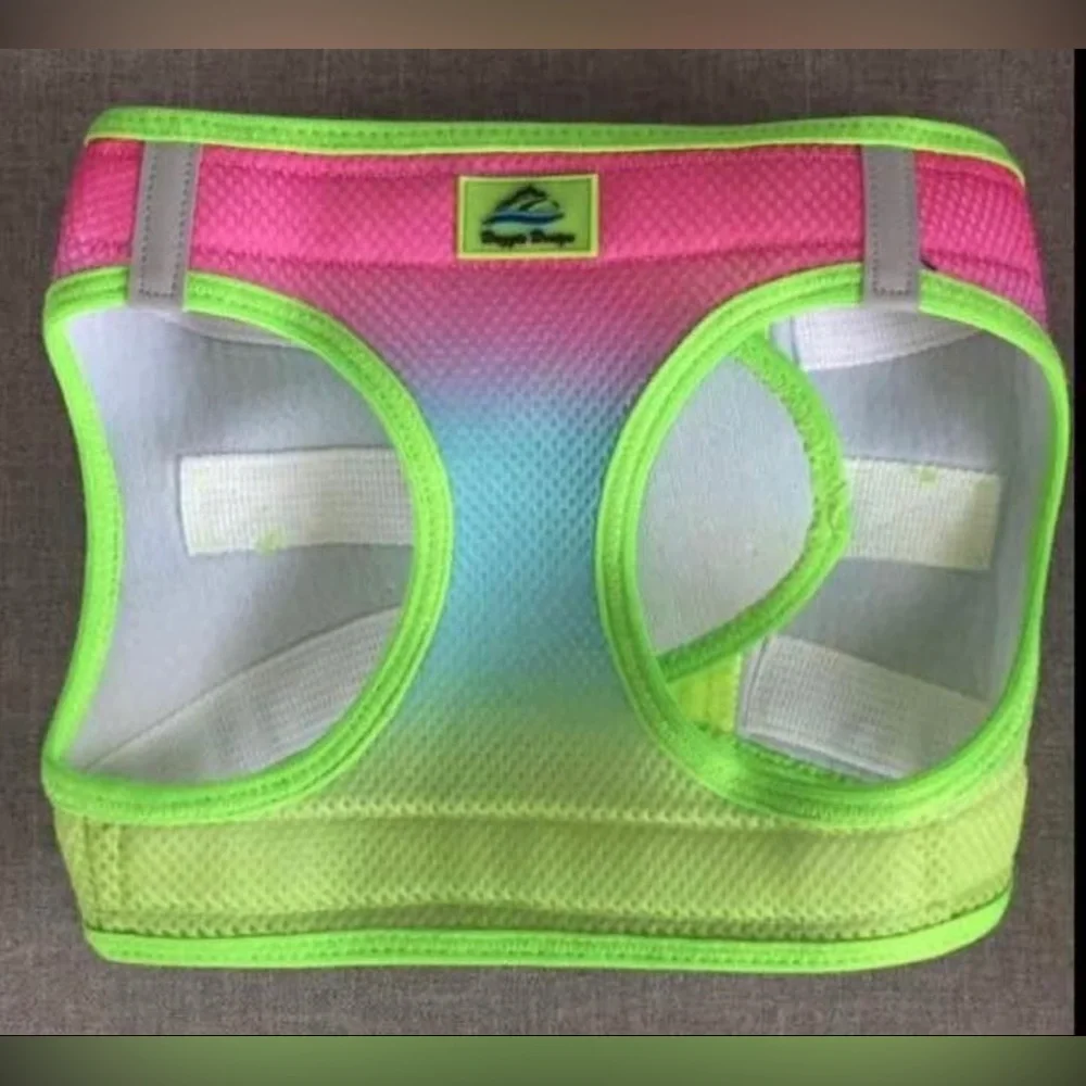 NWOT American River Rainbow Ombre Dog Harness Size XL